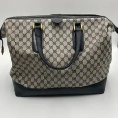 GUCCI グッチ ボストンバッグ ドクターズバッグ GG柄 ネイビー