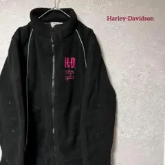 Harley-Davidson ハーレーダビッドソン フリース バイク 刺繍 M