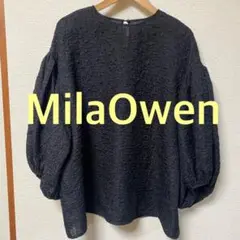 【本日限定価格】MilaOwenクルーネックボリュームスリーブブラウス サイズ1