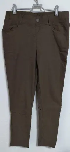 美品✤ブラウン スキニーパンツ 前後ポケット付き 大きいサイズ
