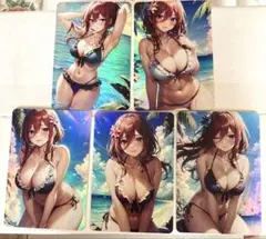 五等分の花嫁　中野三玖　両面　セクシーカード　5枚セット