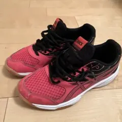 バレーボールシューズ アシックス レッド