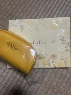 d'Alba イエロー ポーチ 新品未使用 紙袋付き