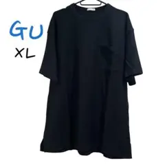 GU ブラック トップス XL ジーユー オーバーサイズ