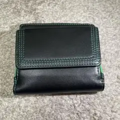 ラム革製　二つ折り財布