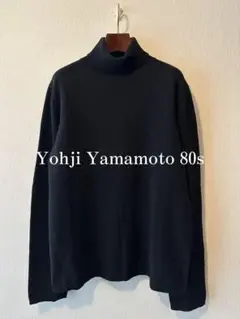 入手困難✨ ヨウジヤマモト 長袖ニット/セーター ワッペン ウール ブラック BLACK Scandal Yohji Yamamoto(ブラックスキャンダル ヨウジ