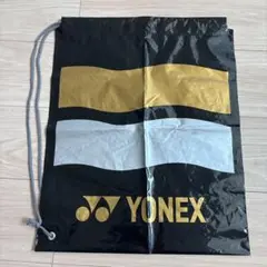 YONEX ストリングバッグ 黒 金 白
