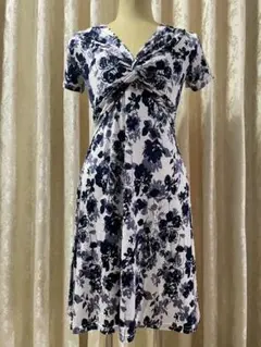 【新品未使用】インポート 半袖 ワンピース フランス製