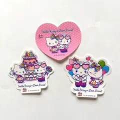 非売品 ハローキティ・ディア ダニエル ダイカットステッカー 3枚セット