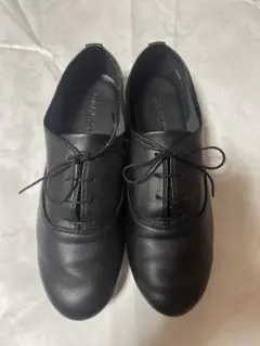 FREAK’S STORE 黒 レースアップフラットシューズ 23cm