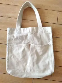 無地良品　アイボリートートバック