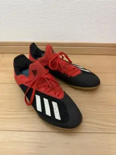 adidas フットサルシューズ 赤黒　24.5cm