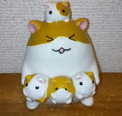 【平成レトロ・レア・早い者勝ち】ハムスター陶器貯金箱 ハムちゃん商店街
