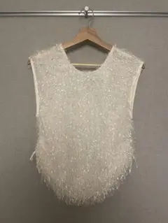 Ray BEAMS フリンジベスト 中古・美品・即日発送
