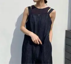 TODAYFULトゥデイフル ペプラムデニムオールインワン