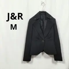 【ジェイアンドアール】ジャケット　M　黒　ウール100%　日本製　卒業式
