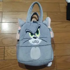 トムとジェリー　トムバッグ　猫　ネコ　グレー