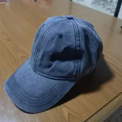 グレー デニム風　キャップ