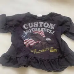 カスタムモーターサイクル Tシャツ 黒