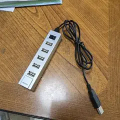 BUFFALO 7ポート USBハブ シルバー