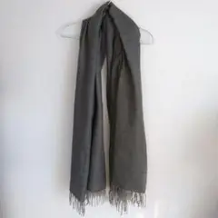 AGNONAシルク混紡カシミア ショール グレー