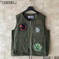 限定デザイン【DIESEL】ストリートデザイン オーバーサイズベスト XS