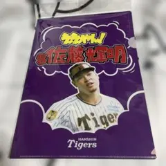 阪神タイガース　袋文字 クリアファイル　佐藤輝明