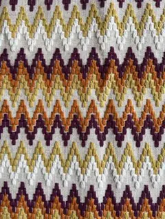 インポートインテリアファブリック　メキシカンカラー刺繍