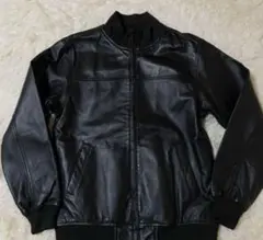 良品! L ウールリッチ レザージャケット ライダース 本革 黒 ブルゾン リブ 良品! L ウールリッチ レザージャケット ライダース 本革 黒