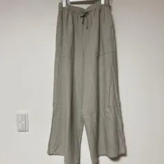 オンワード樫山 ベージュ ワイドパンツ W62〜66