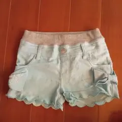 2つ選んで500円対象商品!!Ｂ.J.G スカラップヘム ハーフパンツ 110