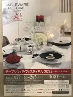 東京ドーム テーブルウエアフェスティバル2023 チケット2枚