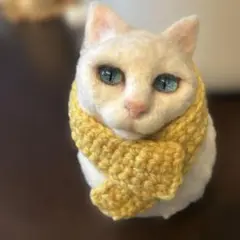 羊毛フェルト猫　まん丸猫