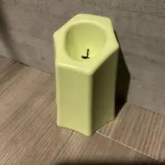 ライムグリーン 八角形 キャンドルホルダー