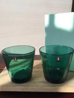 イッタラ カルティオ エメラルド タンブラー ペア 新品 グラス