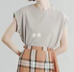 リネン混カットソー