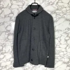 BEAMS LIGHTS　（S）　ショールカラーカーディガン　ジャケット　グレー