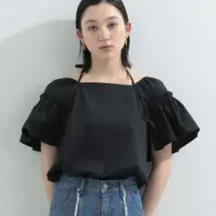 Ray BEAMS レイビームス　ビームス　ブラウス　ギャザー　スリーブ