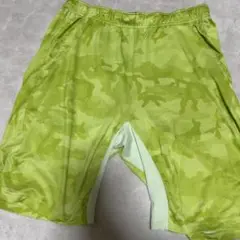 GU SPORTS ハーフパンツ Mサイズ ライムグリーン迷彩