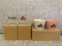 週末値下げ　LOGOS  ガラスタンブラー　マルチカップ