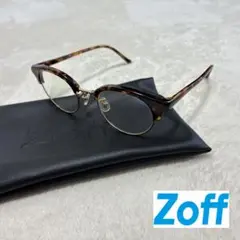 Zoffゾフクラッシック　メガネ　べっ甲柄　ケース付