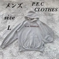 P.E.C CLOTHES (L) パーカー フーディー 裏起毛 メンズ