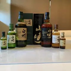 サントリー山崎18年白州18年とそれぞれミディ・ミニボトル サントリー山崎18年白州18年とそれぞれミディ・ミニボトル