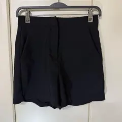 黒 ショートパンツ ハイウエスト
