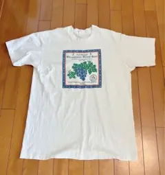 【USA製 XL】90s フルーツオブザルーム ヴィンテージTシャツ 白ぶどう