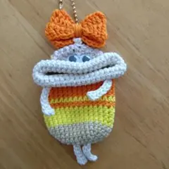 パクパクモンスター　リトルモンスター　キーケース　オレンジりぼん