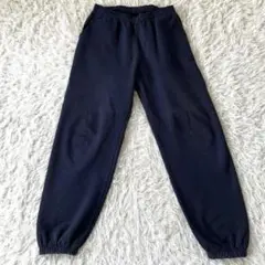 ロサンゼルスアパレル USA製 ネイビー後染スウェットパンツ L
