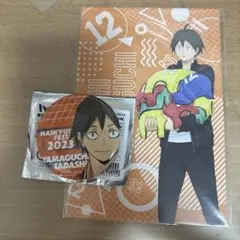 ハイキュー　山口忠　ポストカード　缶バッジ