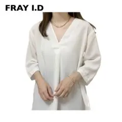 FRAY I.D フレイアイディー サイドスリット ブラウス 七分袖