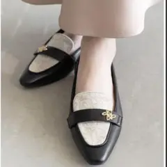 【新品】RANDAモノグラムパーツクラシカルローファー